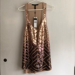 BCBG Max Azria Sequins tank L
